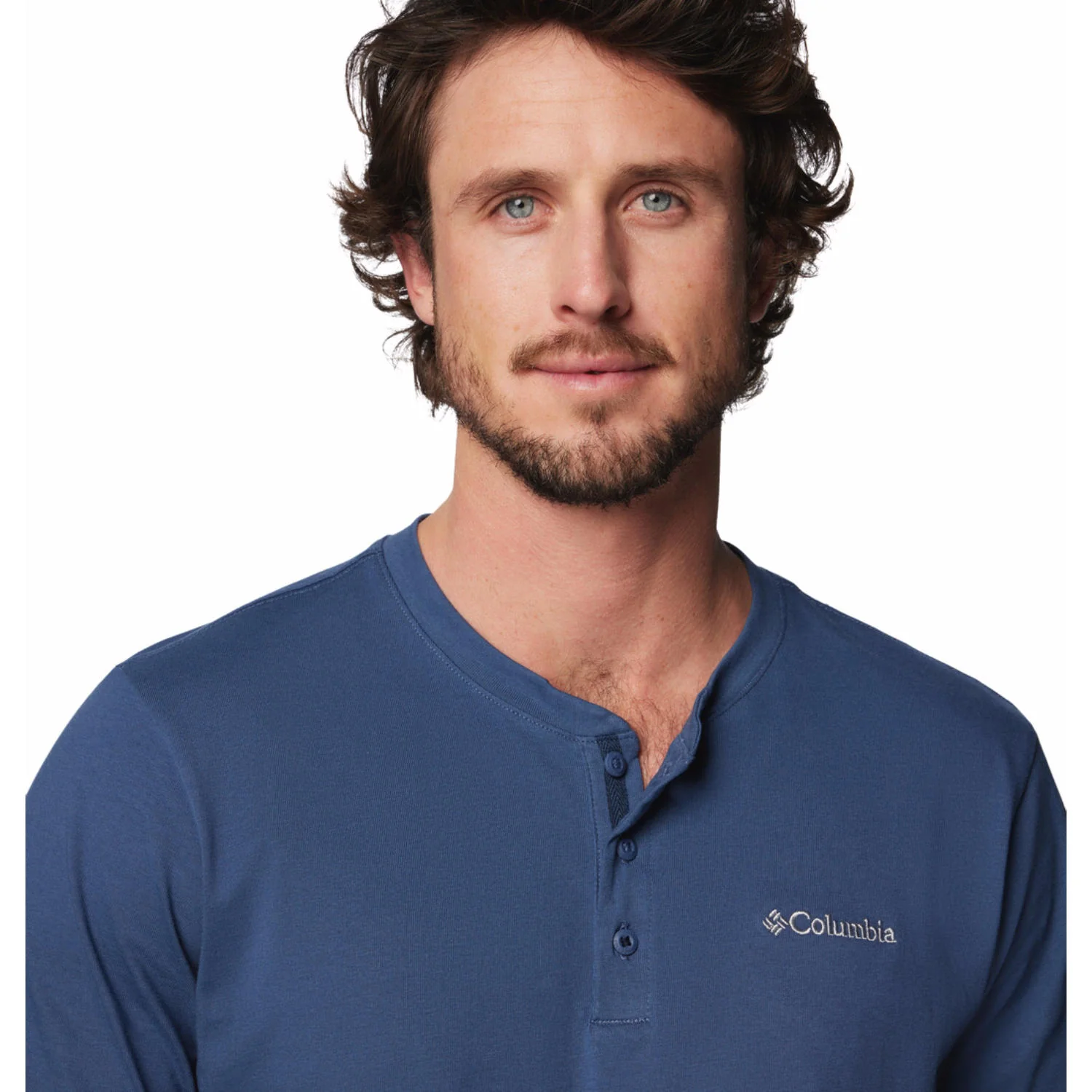 Columbia Men Blue Landroamer SS Henley II (Sun Protection) - Image 5