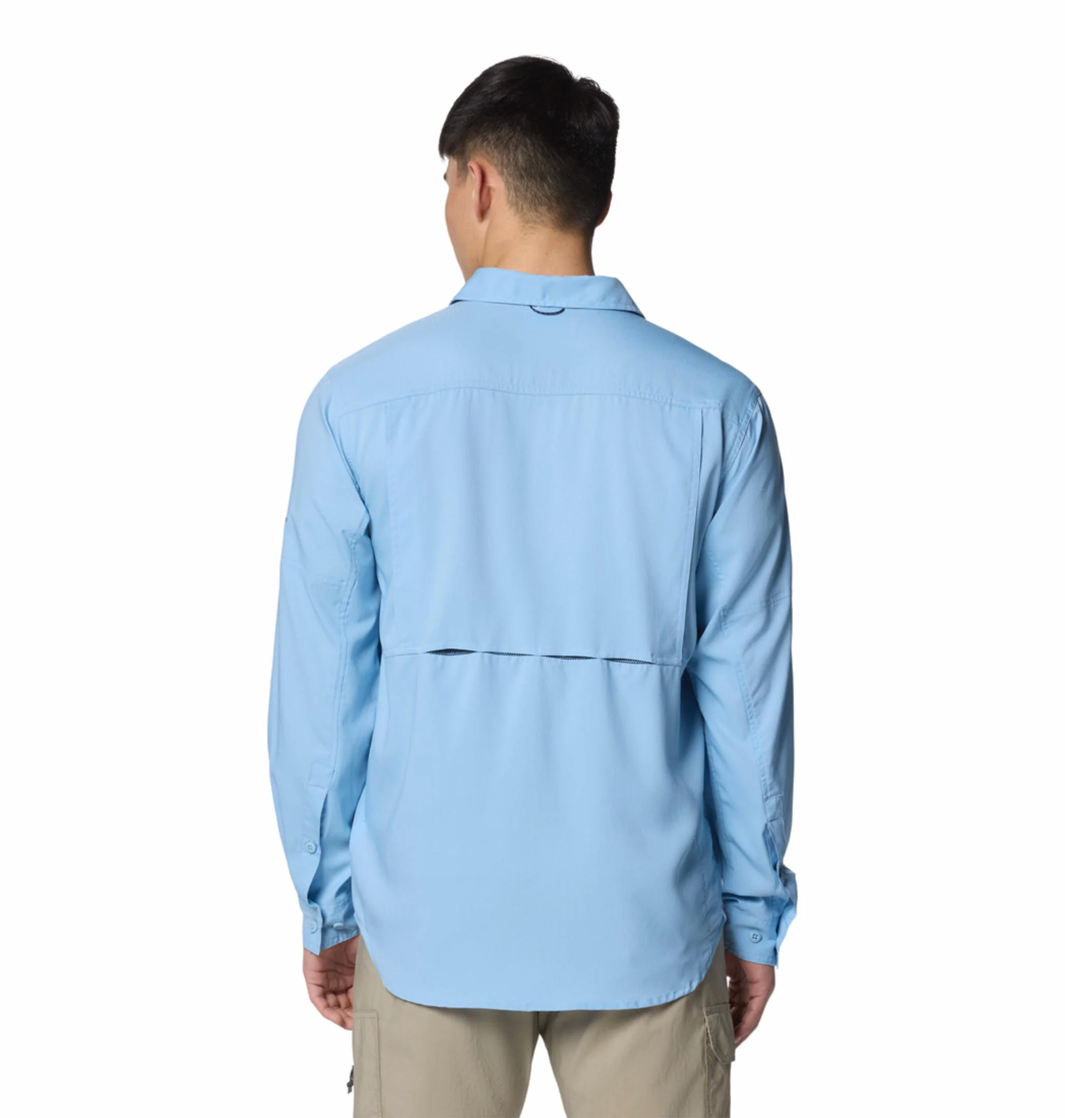 Columbia Men Blue Silver Ridge Utility Lite Long Sleeve (Sun Protection) - Image 5
