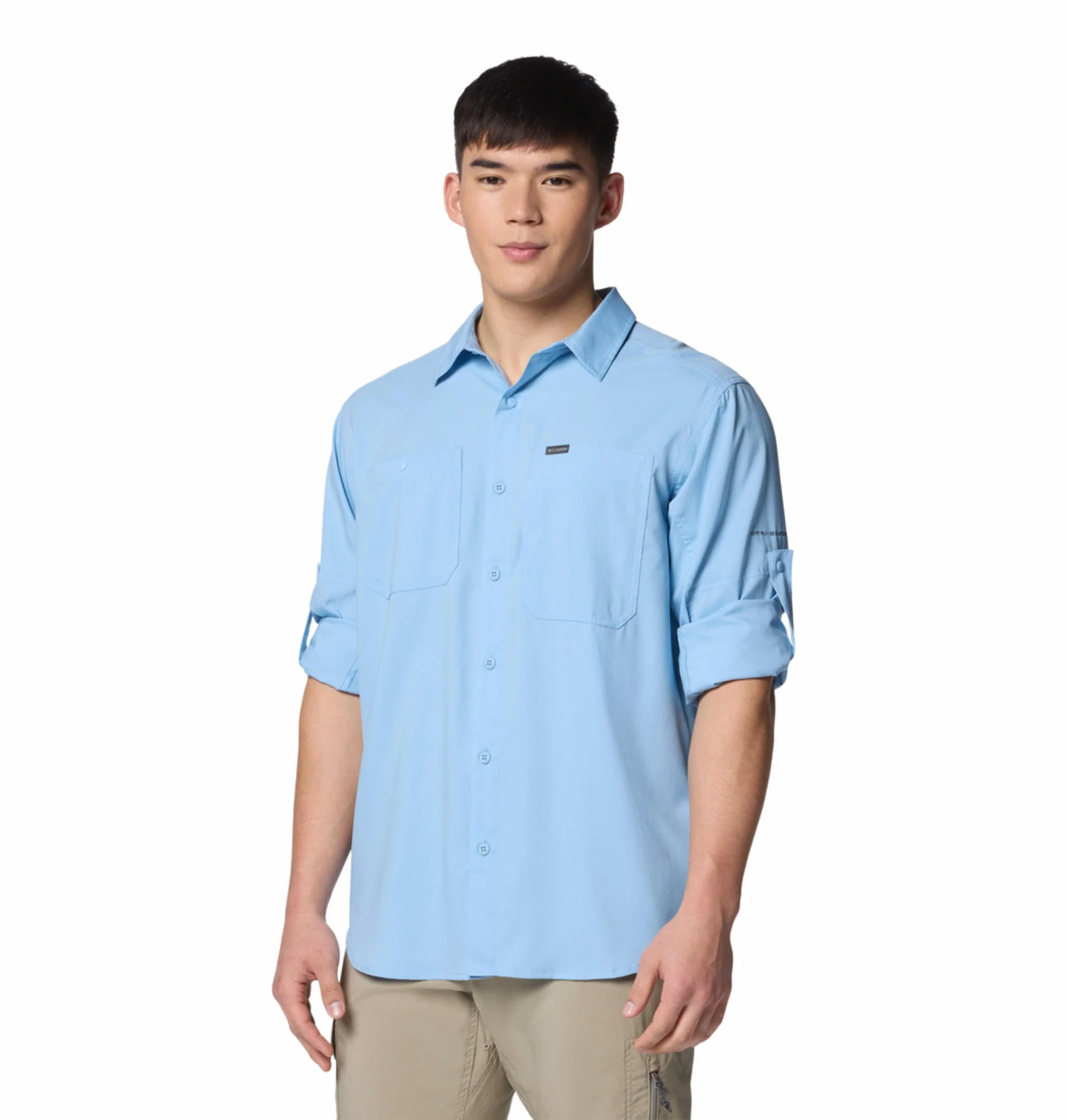 Columbia Men Blue Silver Ridge Utility Lite Long Sleeve (Sun Protection) - Image 6