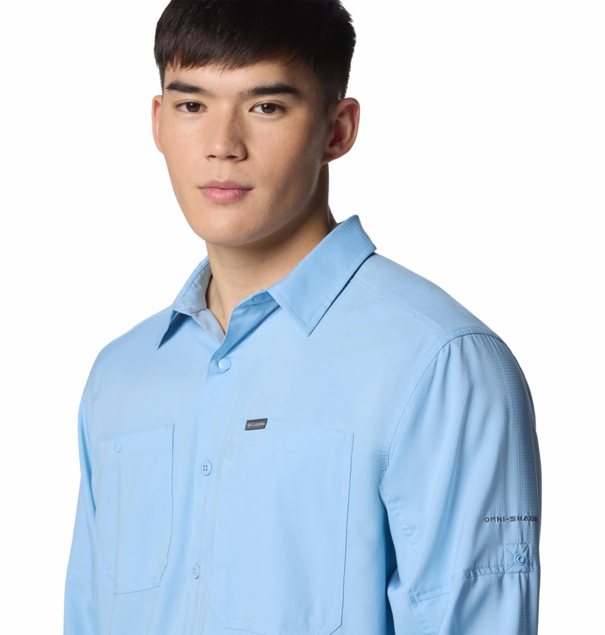 Columbia Men Blue Silver Ridge Utility Lite Long Sleeve (Sun Protection) - Image 7