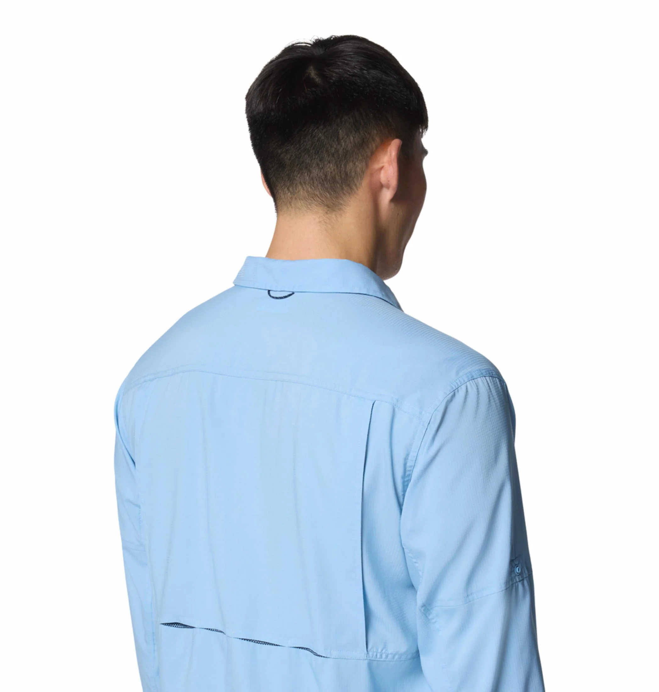 Columbia Men Blue Silver Ridge Utility Lite Long Sleeve (Sun Protection) - Image 8