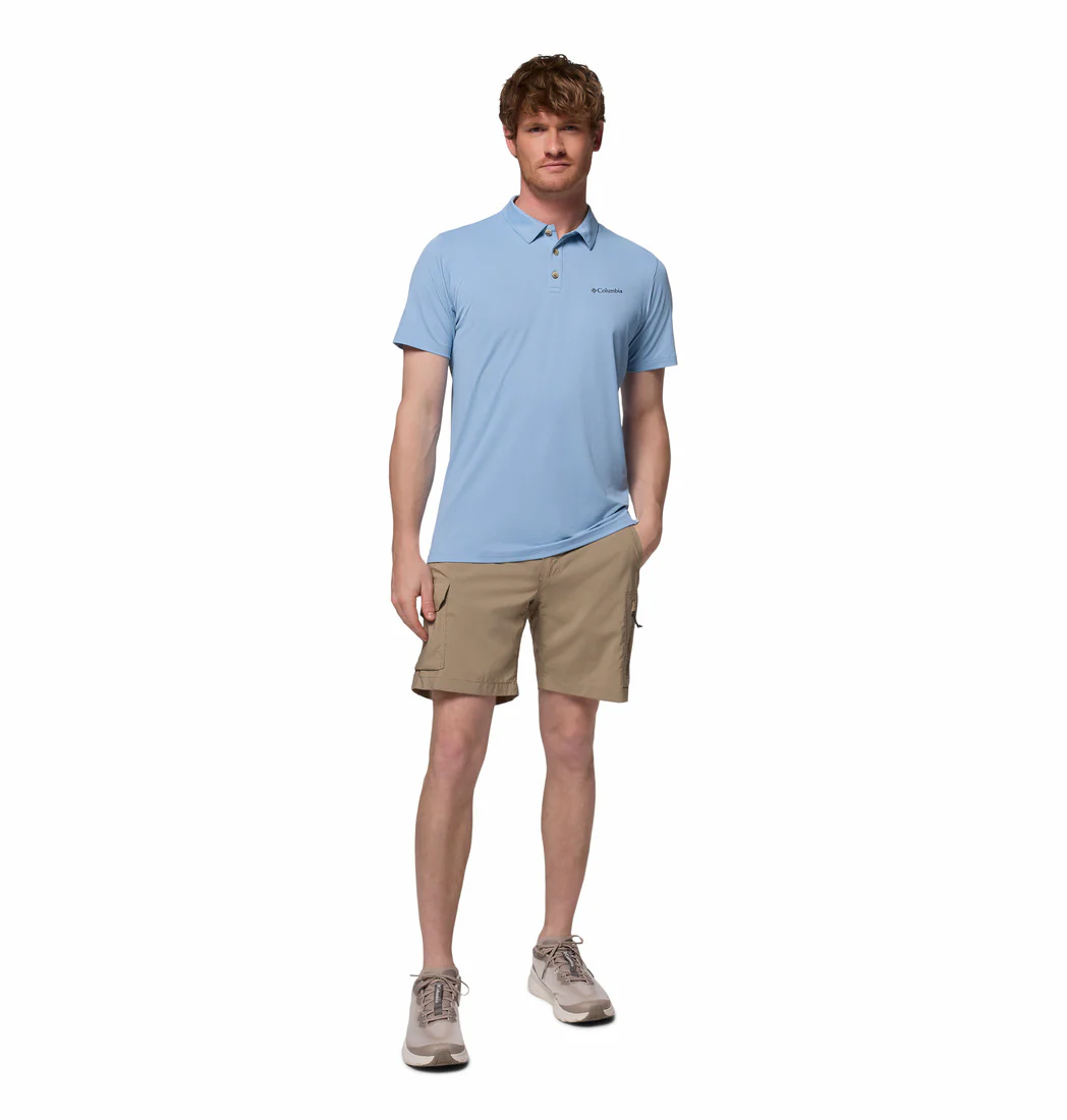 Columbia Men Blue Tech Trail Utility Polo (Sun Protection) - Image 6