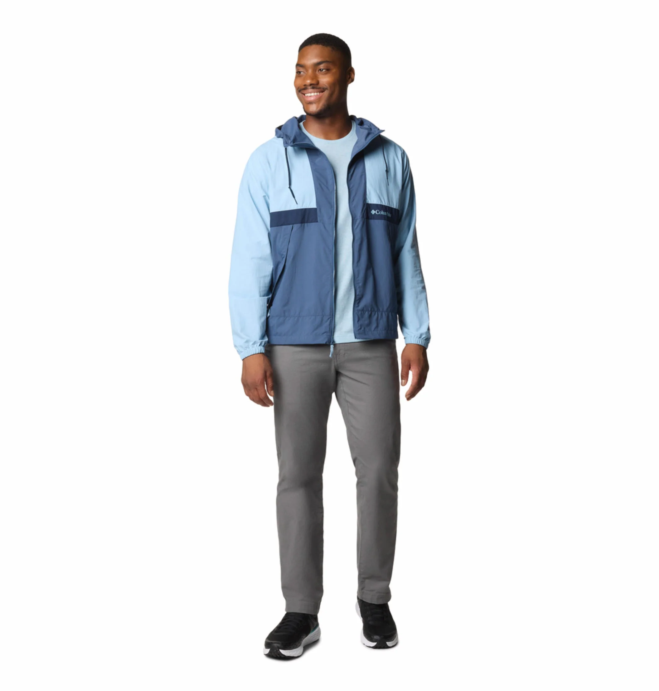 Columbia Men Blue Spire Valley Hooded Windbreaker (Sun Protection) - Image 6