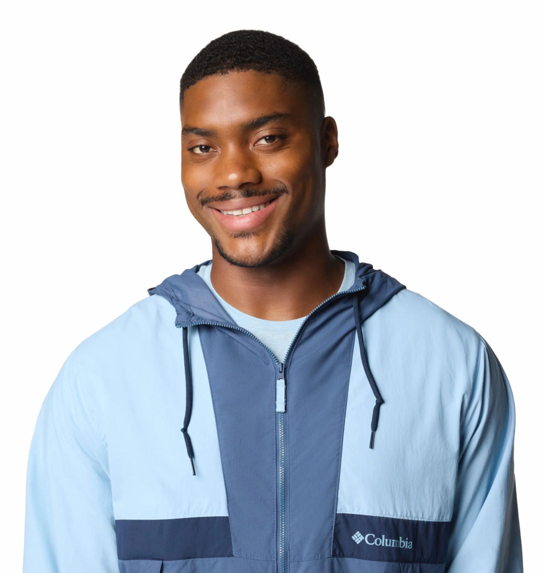 Columbia Men Blue Spire Valley Hooded Windbreaker (Sun Protection) - Image 7