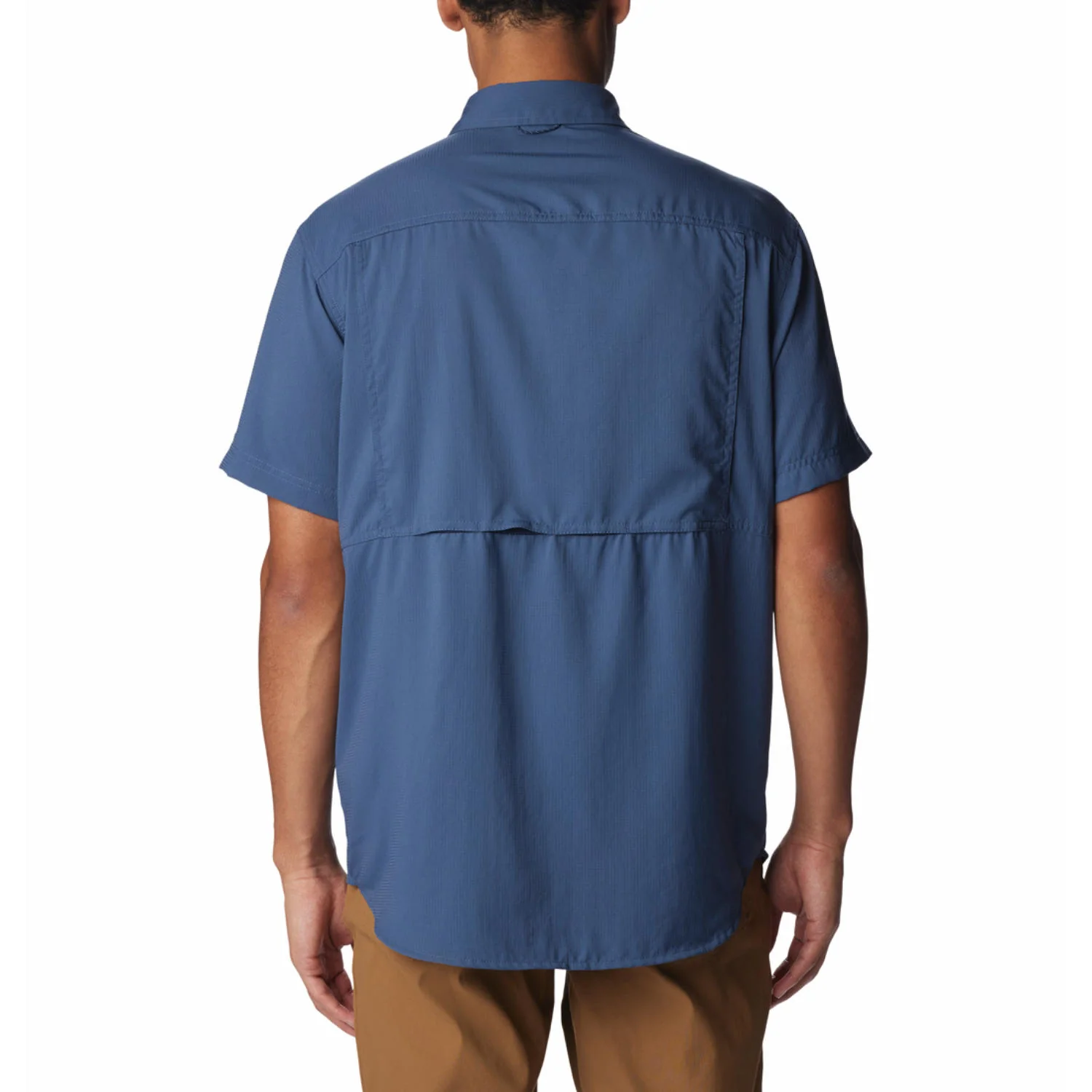 Columbia Men Blue Silver Ridge Utility Lite Short Sleeve (Sun Protection) - Image 2