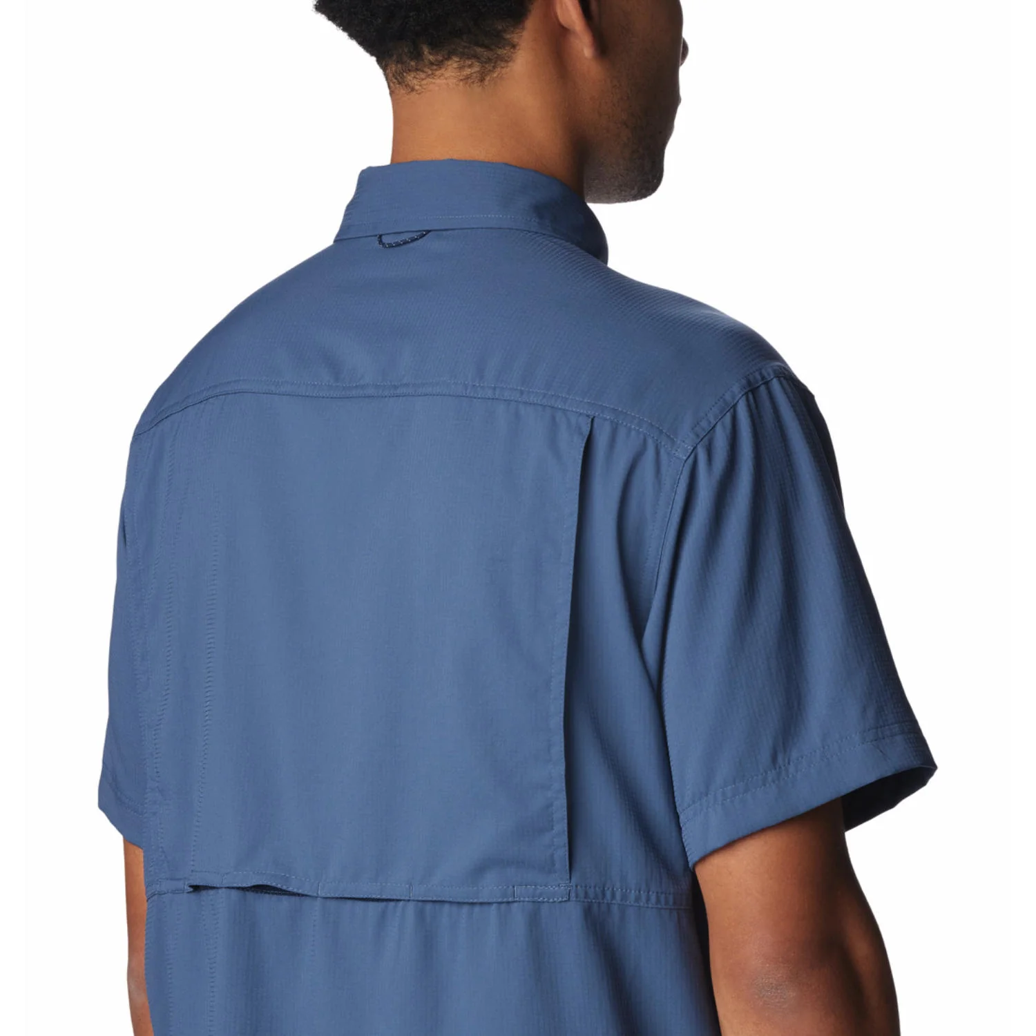 Columbia Men Blue Silver Ridge Utility Lite Short Sleeve (Sun Protection) - Image 5