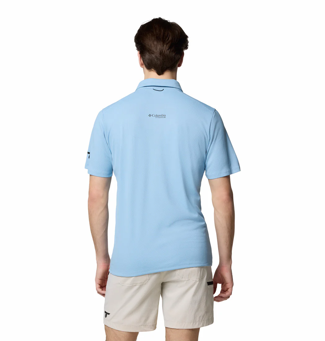 Columbia Men Blue Summit Valley Polo (Sun Protection) - Image 2