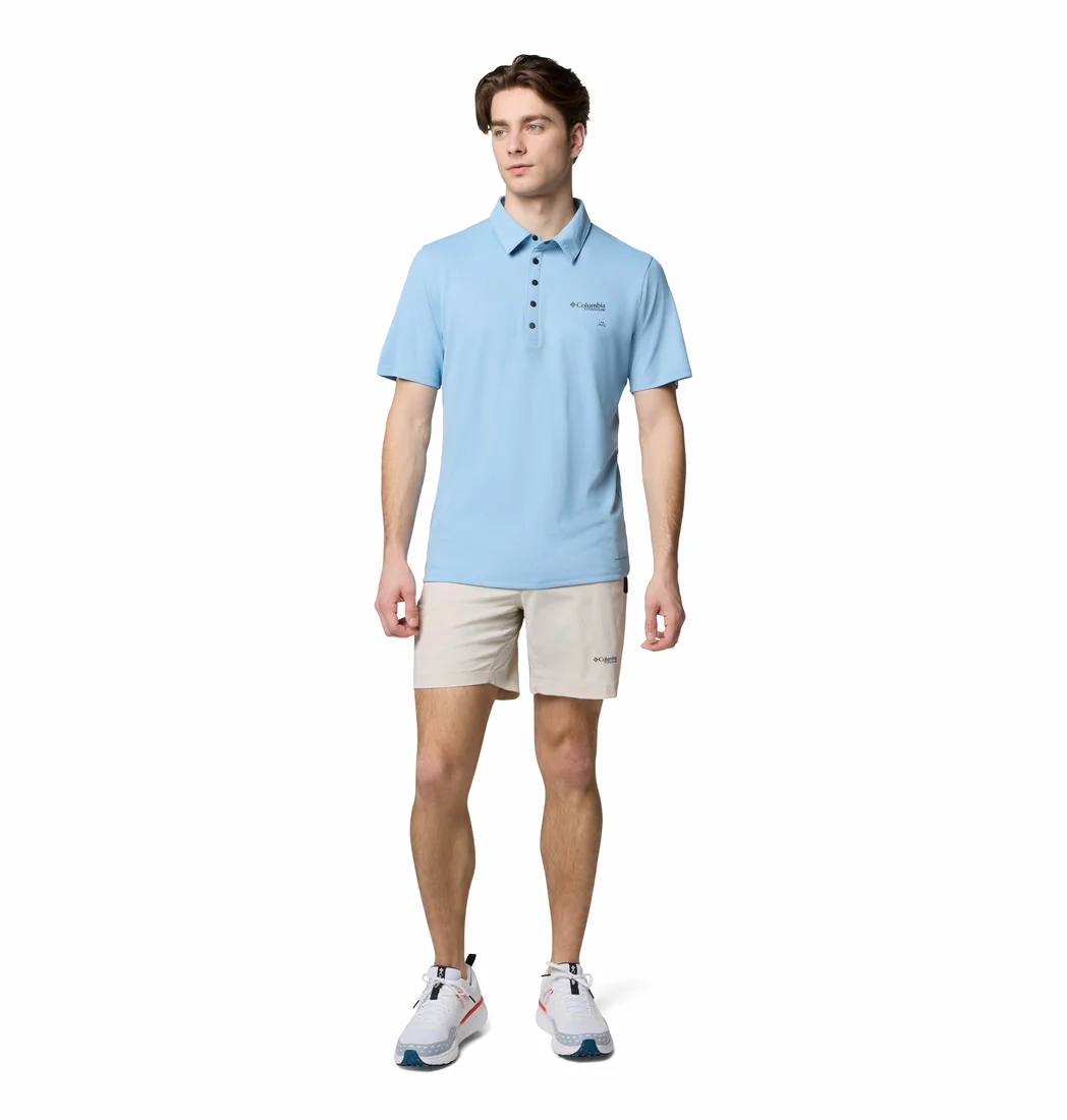 Columbia Men Blue Summit Valley Polo (Sun Protection) - Image 4