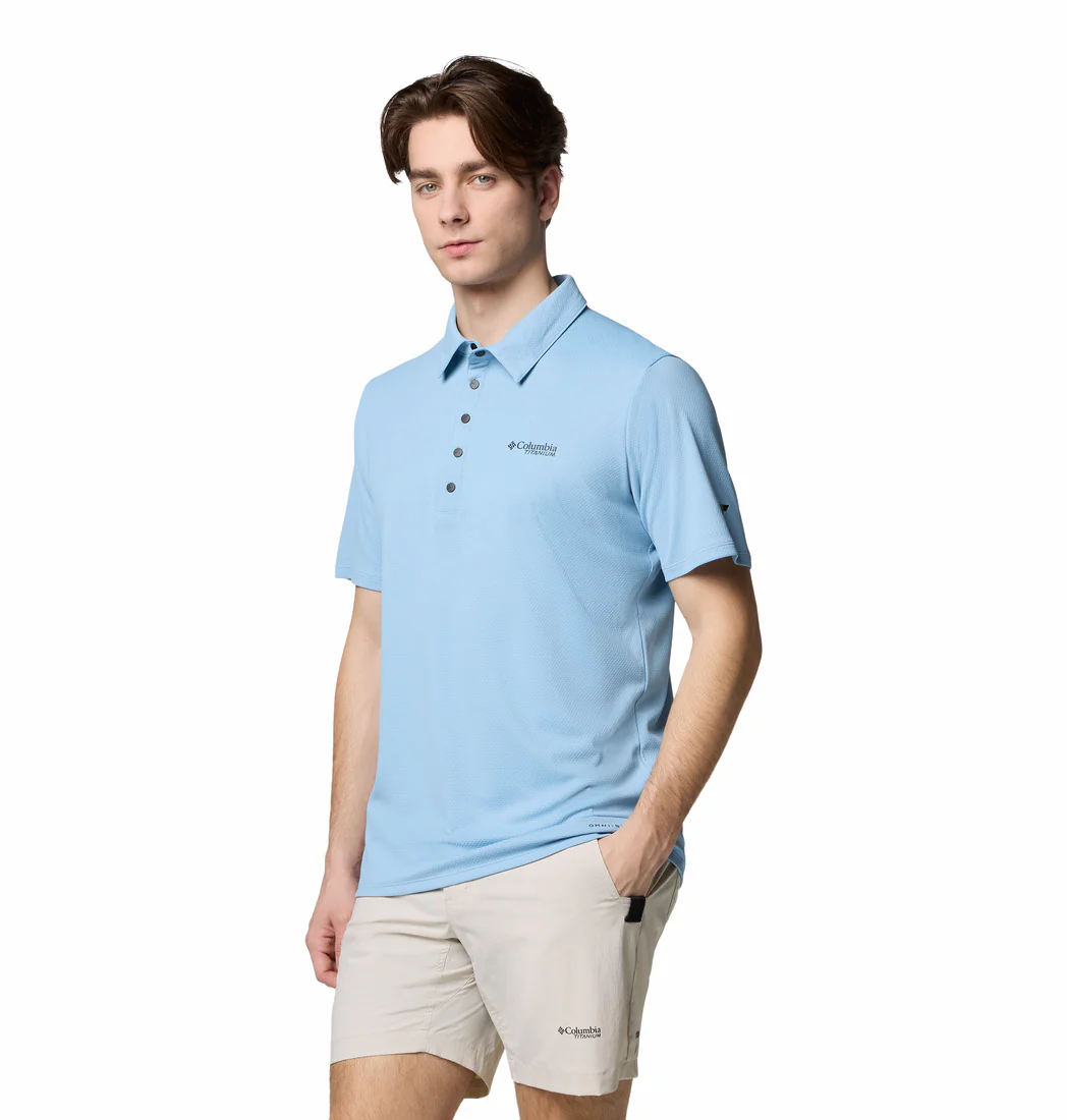 Columbia Men Blue Summit Valley Polo (Sun Protection) - Image 5