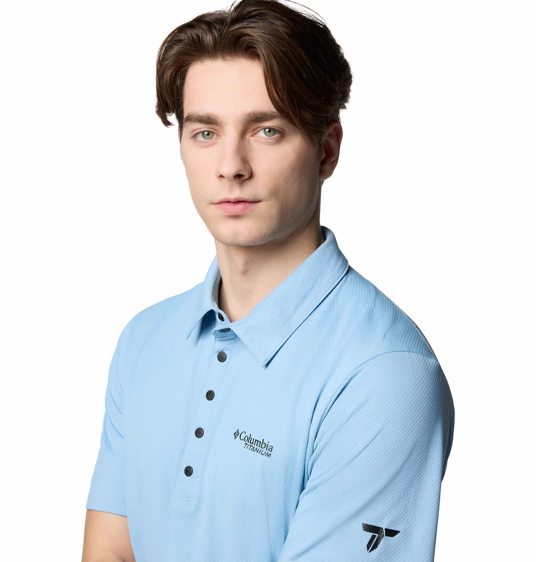 Columbia Men Blue Summit Valley Polo (Sun Protection) - Image 6