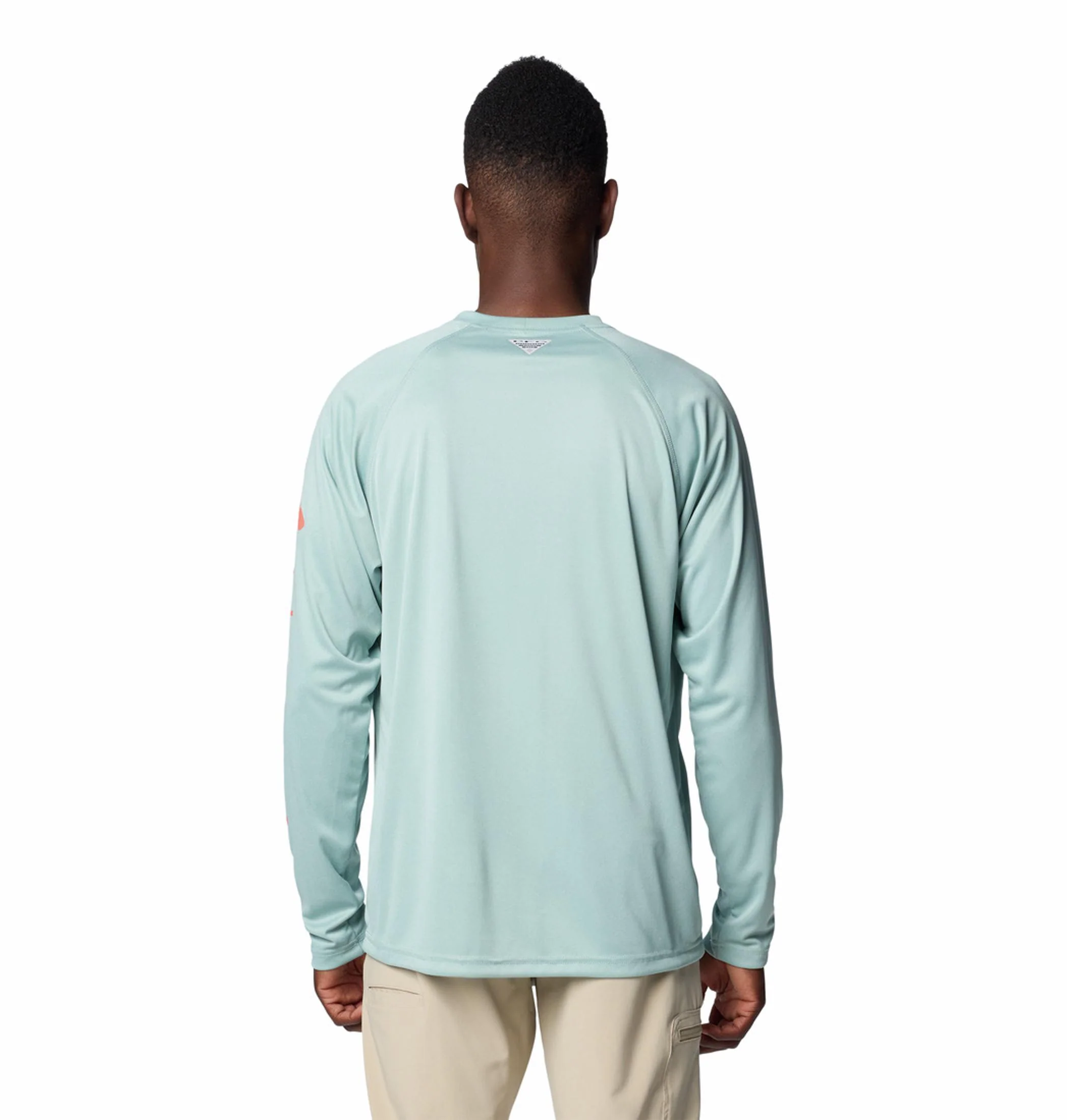 Columbia Men Blue Terminal Tackle Heather LS Shirt (Sun Protection) - Image 2