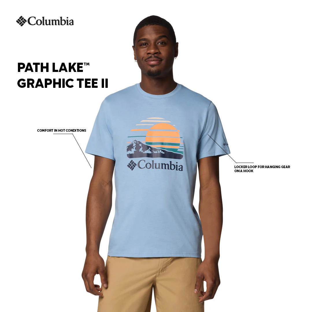 Columbia Men Blue Path Lake Graphic Tee II - Image 2