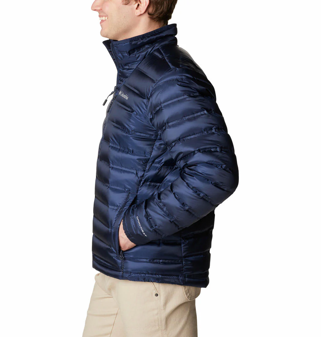 Columbia Men Blue Pebble Peak II Down Jacket - Image 3