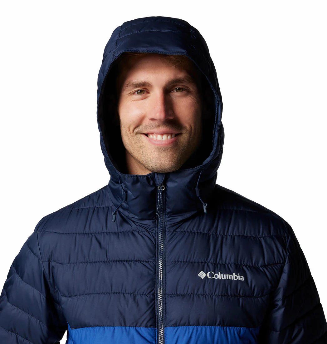Columbia Men Blue Powder Lite II Hooded Jacket