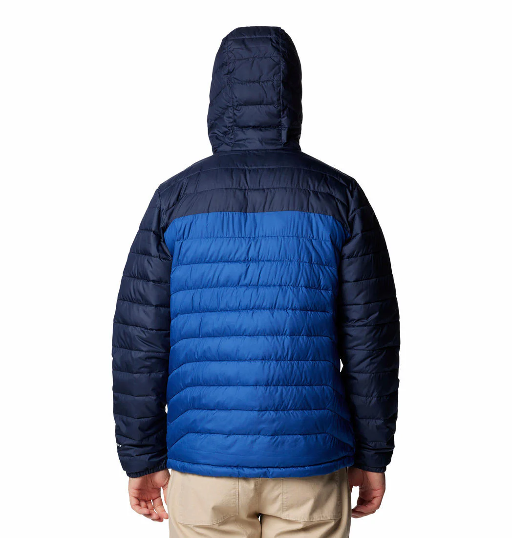 Columbia Men Blue Powder Lite II Hooded Jacket - Image 2