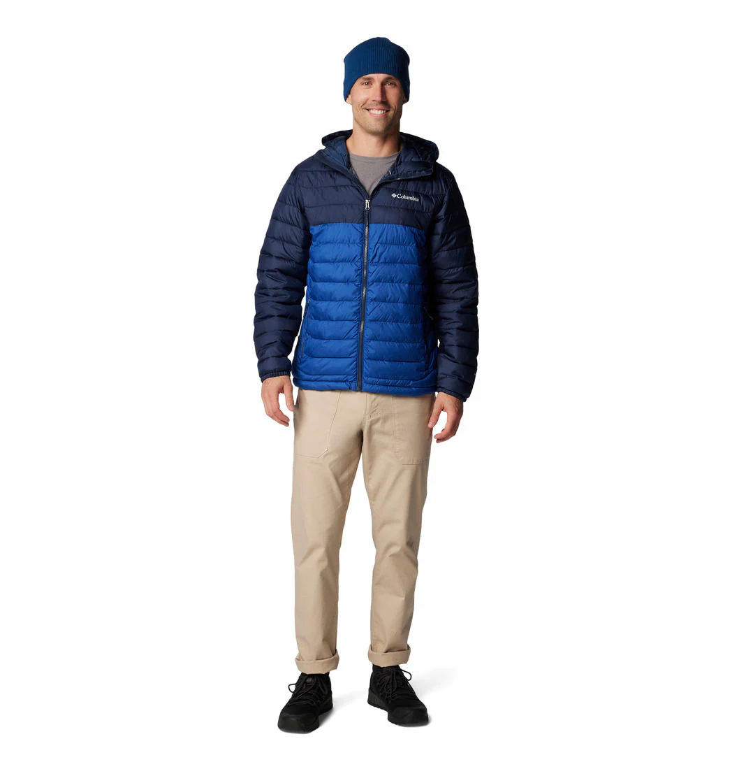 Columbia Men Blue Powder Lite II Hooded Jacket - Image 6