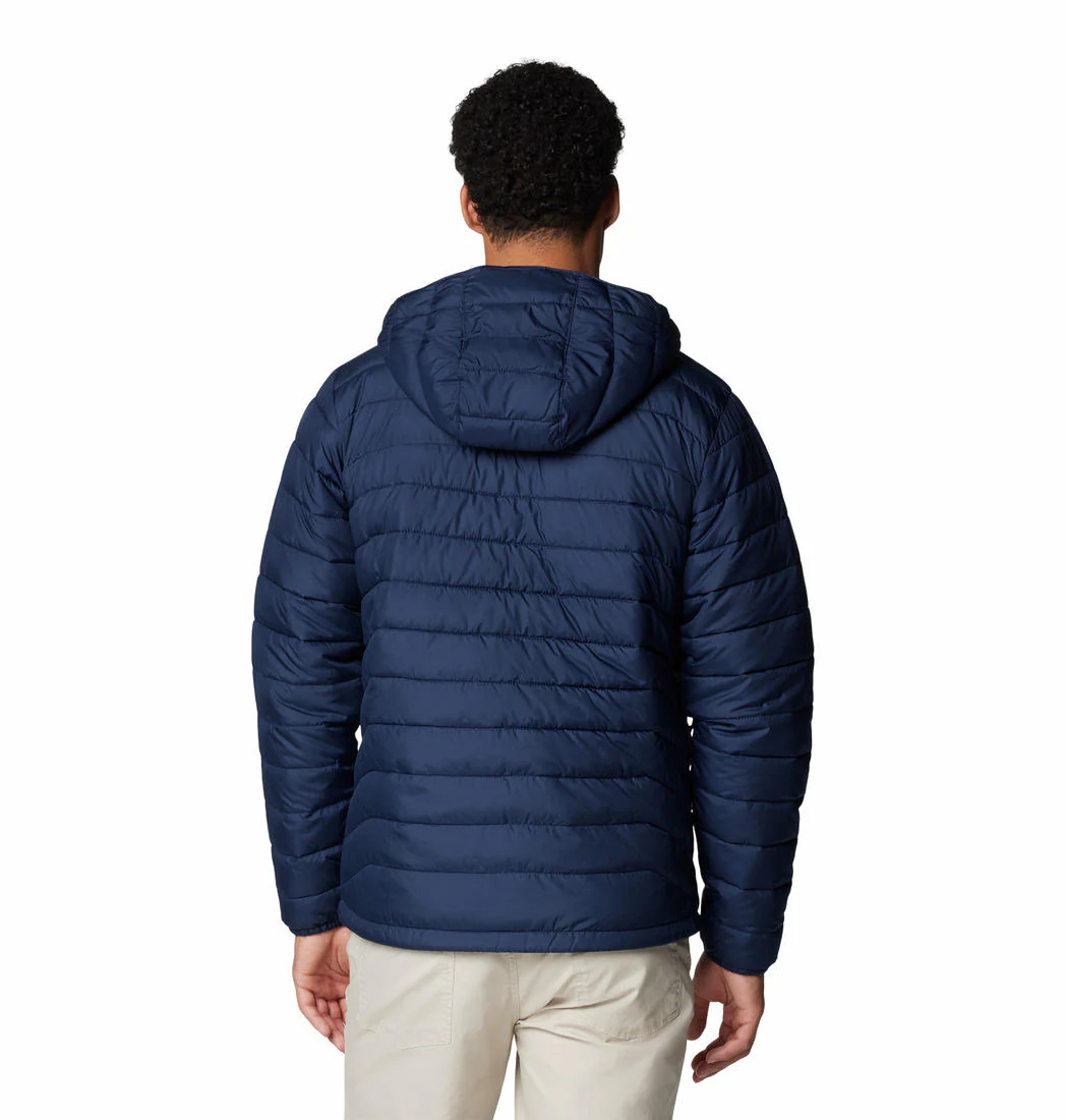 Columbia Men Blue Powder Lite II Hooded Jacket - Image 2