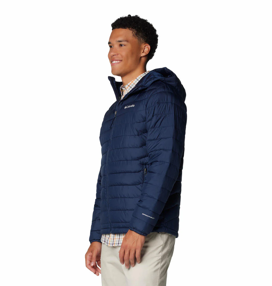 Columbia Men Blue Powder Lite II Hooded Jacket - Image 3