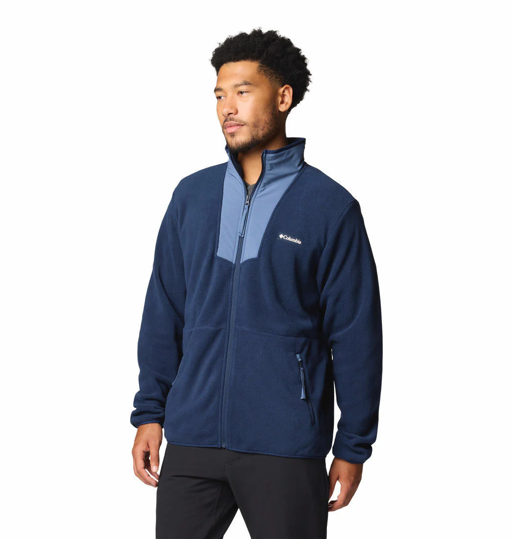 Columbia Men Blue Sequoia Grove Full Zip Fleece - Image 3