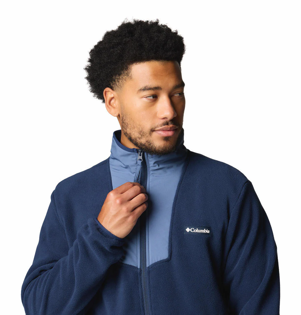 Columbia Men Blue Sequoia Grove Full Zip Fleece - Image 5