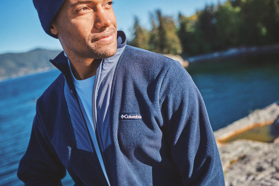 Columbia Men Blue Sequoia Grove Full Zip Fleece - Image 7
