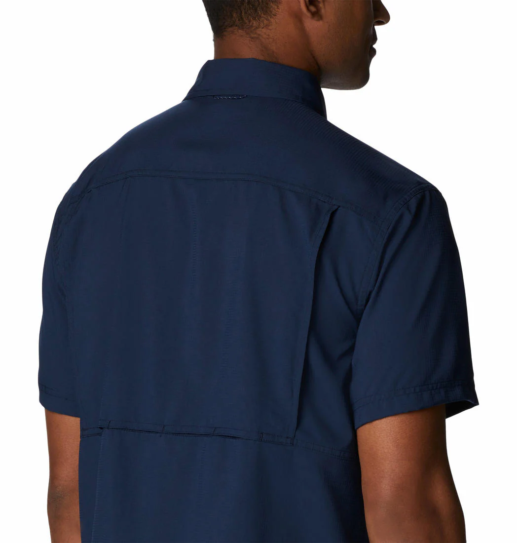 Columbia Men Blue Silver Ridge Utility Lite Short Sleeve (Sun Protection) - Image 5