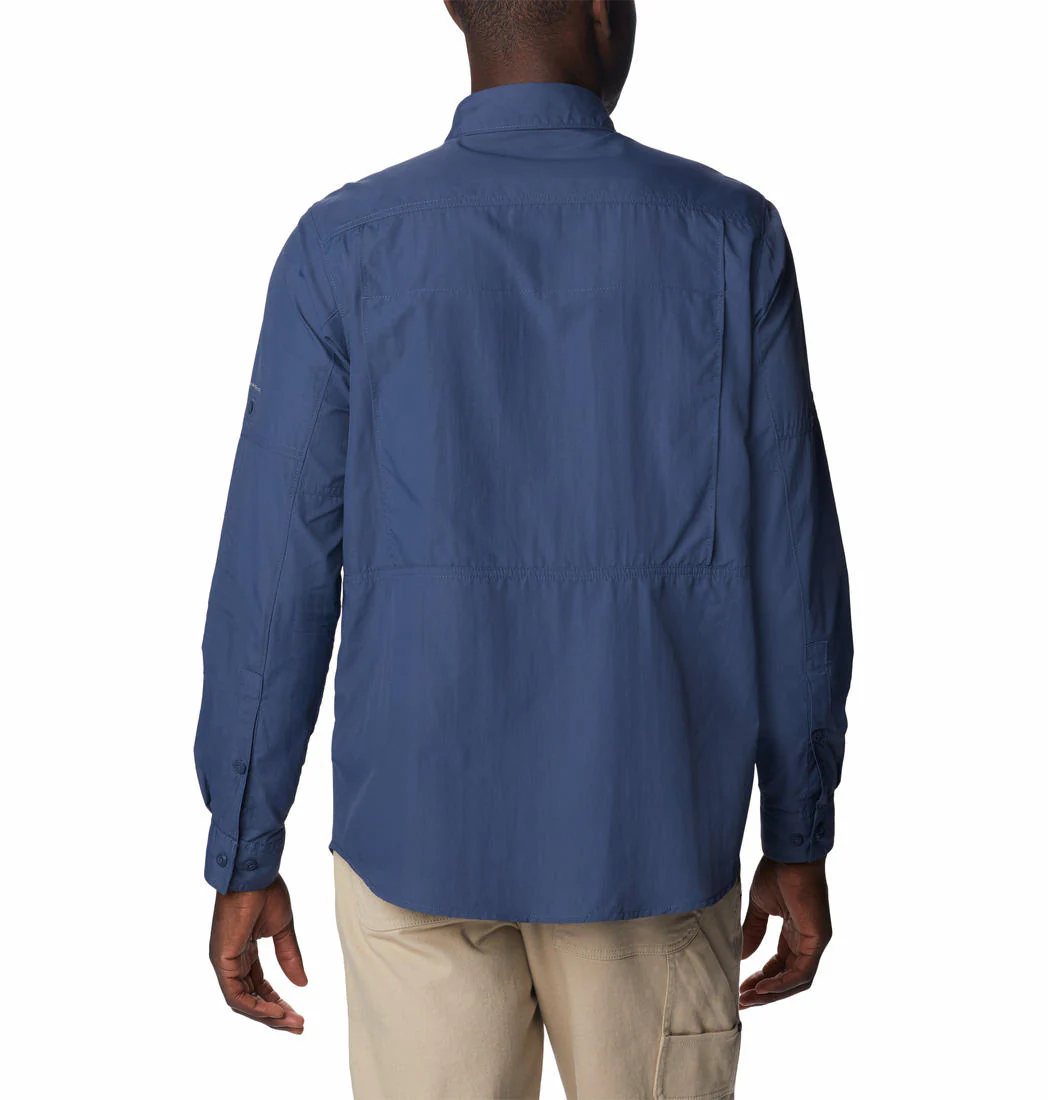 Columbia Men Blue Silver Ridge2.0 Long Sleeve Shirt (Sun Protection) - Image 2