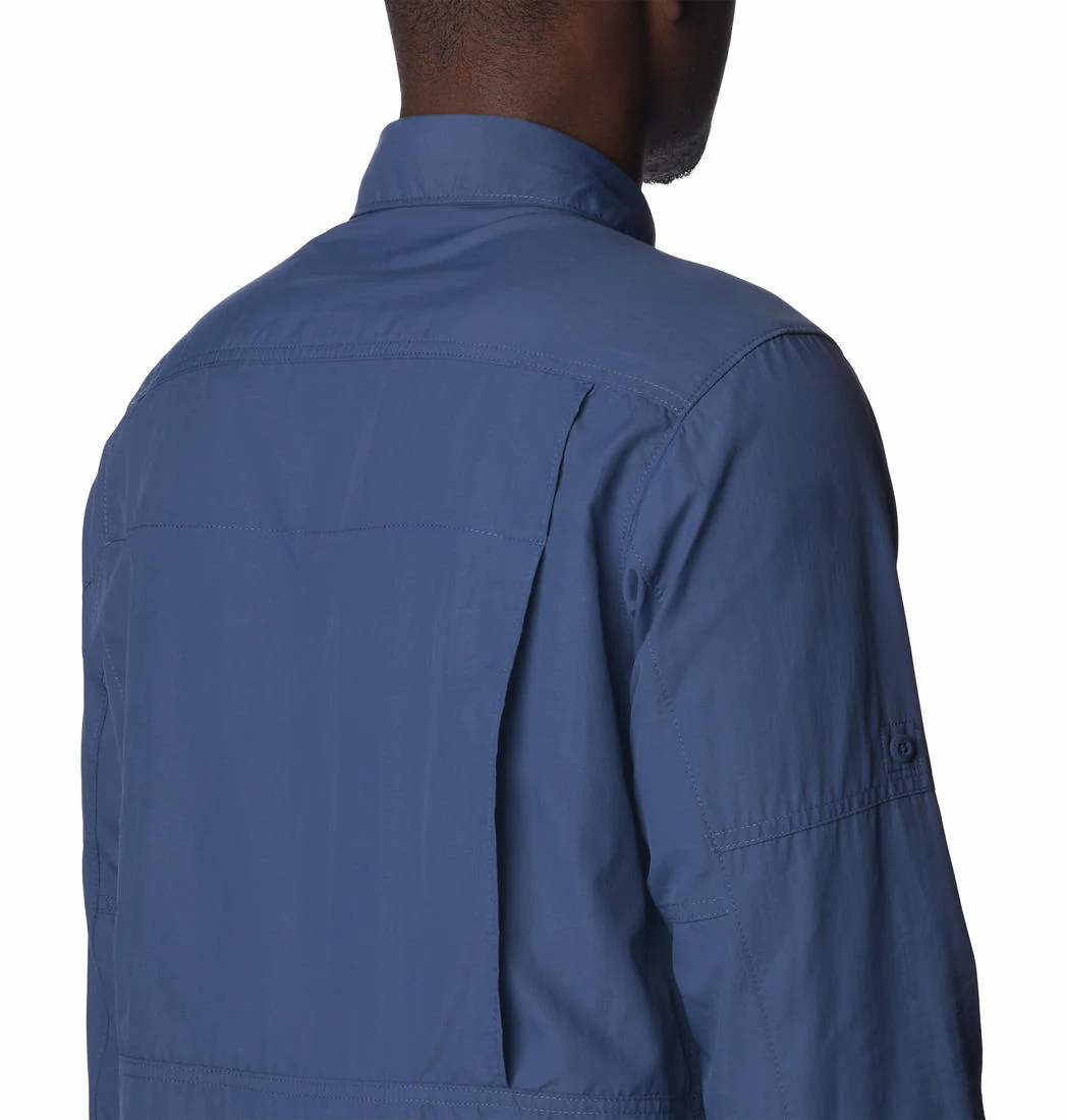 Columbia Men Blue Silver Ridge2.0 Long Sleeve Shirt (Sun Protection) - Image 6
