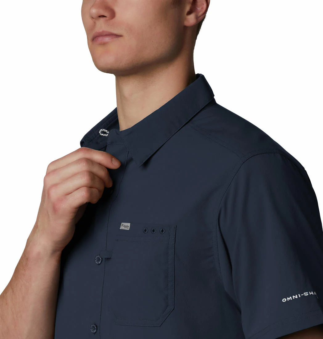 Columbia Men Blue Slack Tide Camp Shirt (Sun Protection) - Image 3