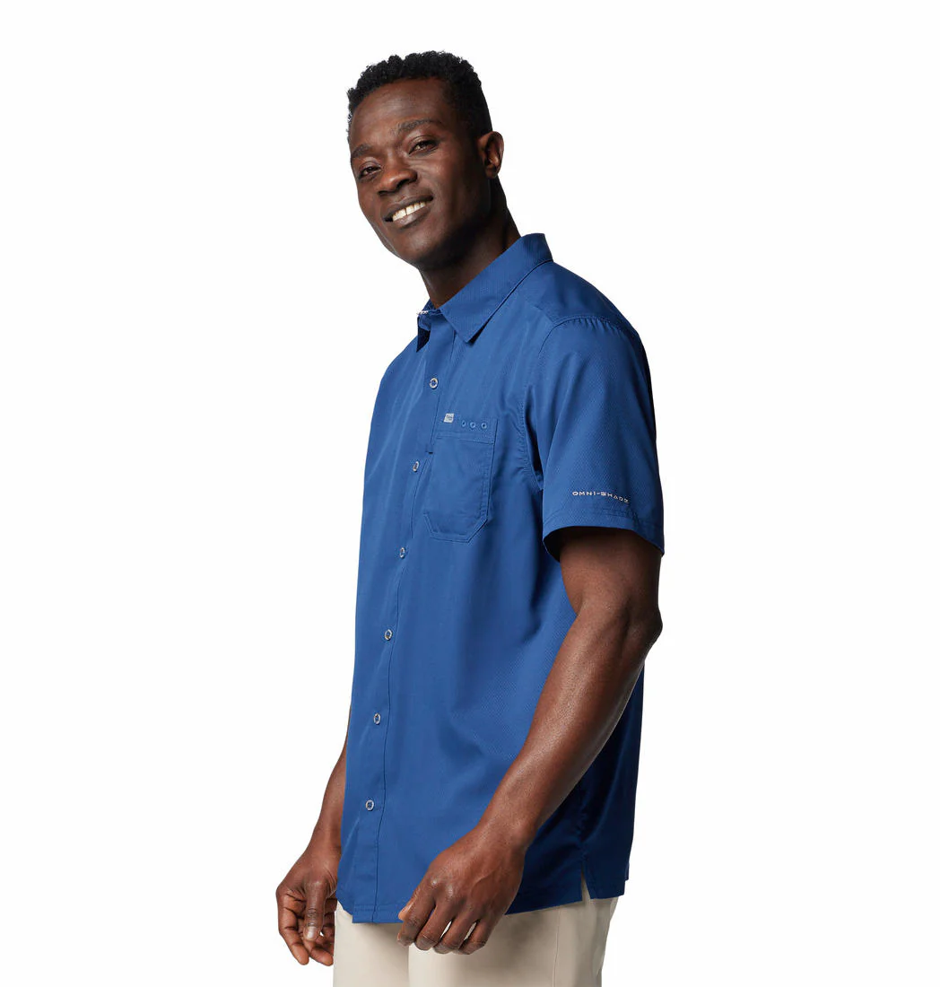 Columbia Men Blue Slack Tide Camp Shirt (Sun Protection) - Image 3
