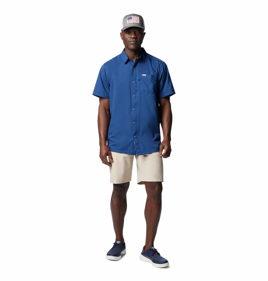 Columbia Men Blue Slack Tide Camp Shirt (Sun Protection) - Image 4