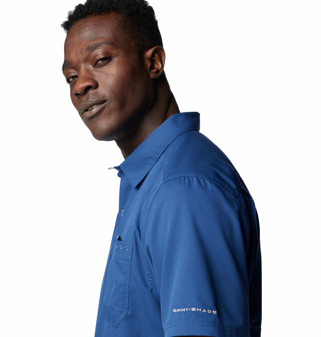 Columbia Men Blue Slack Tide Camp Shirt (Sun Protection) - Image 6