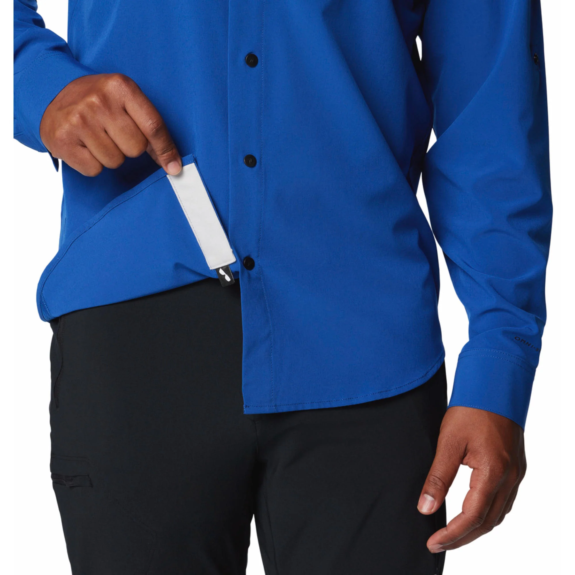 Columbia Men Blue Summit Valley Woven LS Shirt (Sun Protection) - Image 7