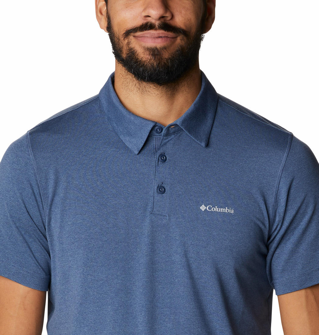 Columbia Men Blue Tech Trail Polo (Sun Protection) - Image 5