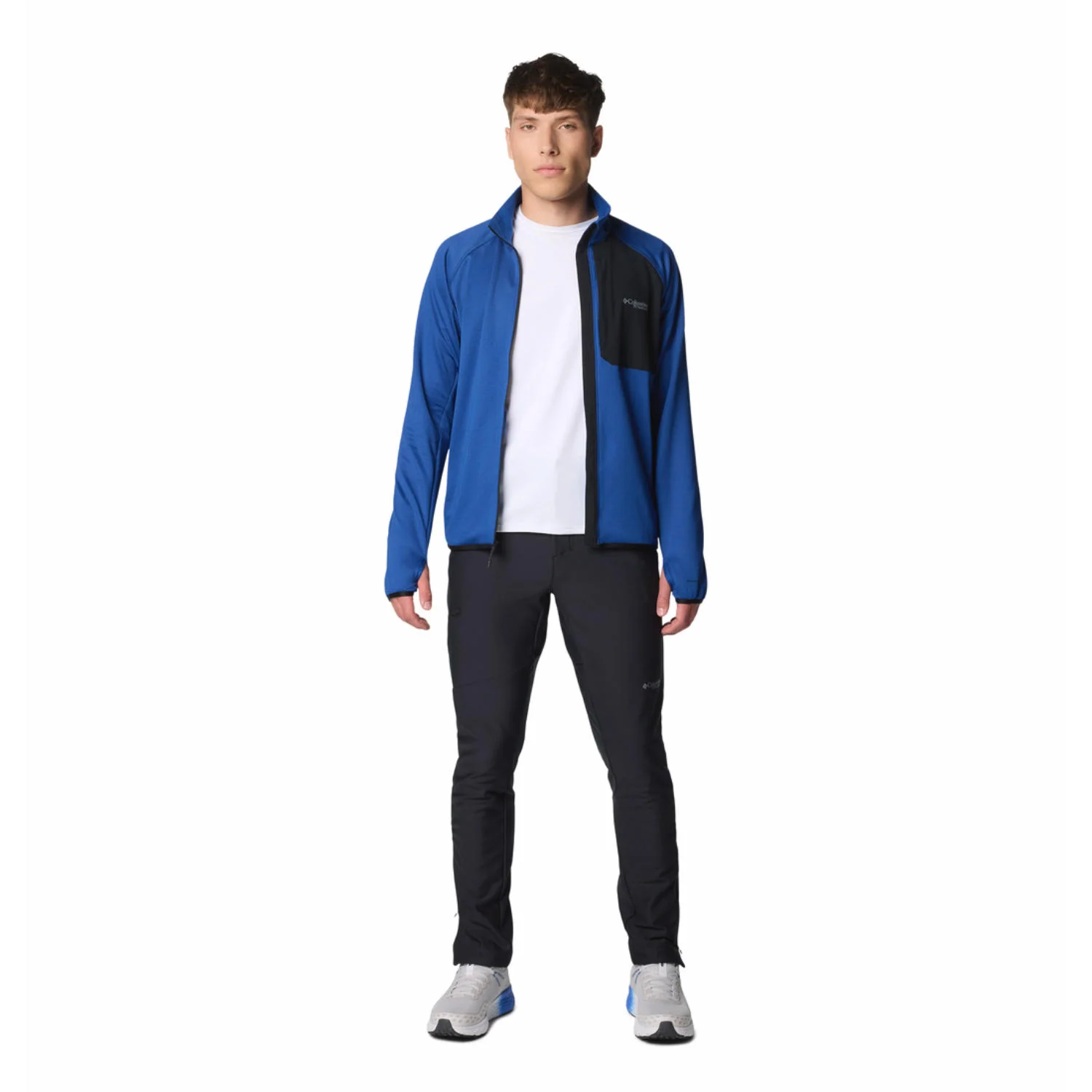 Columbia Men Blue Triple Canyon Grid Fleece FZ II - Image 3