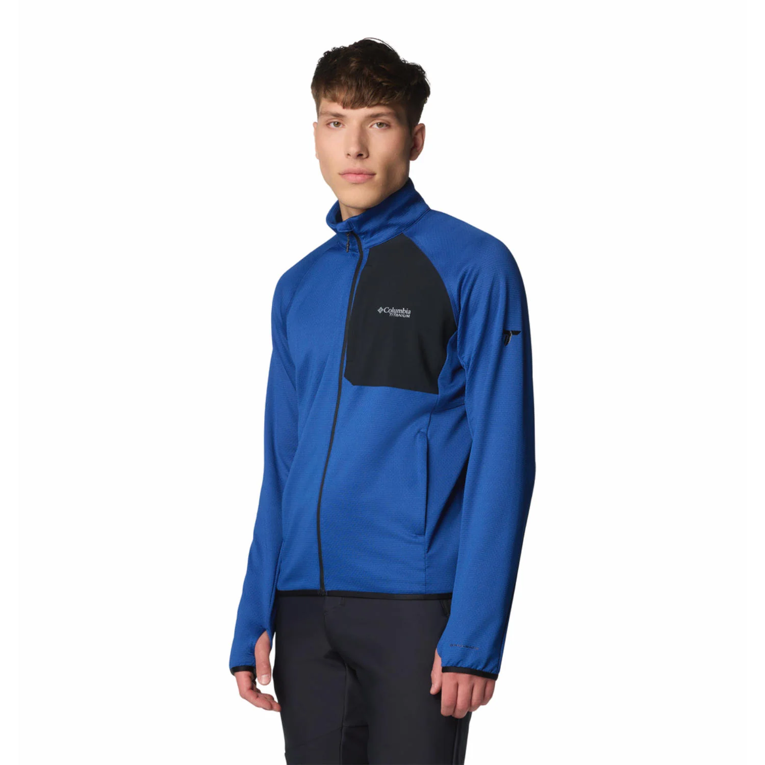 Columbia Men Blue Triple Canyon Grid Fleece FZ II - Image 5