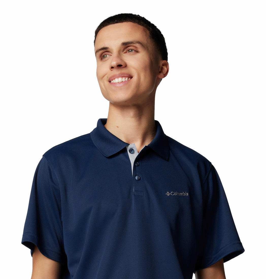 Columbia Men Blue Utilizer Polo (Sun Protection) - Image 7