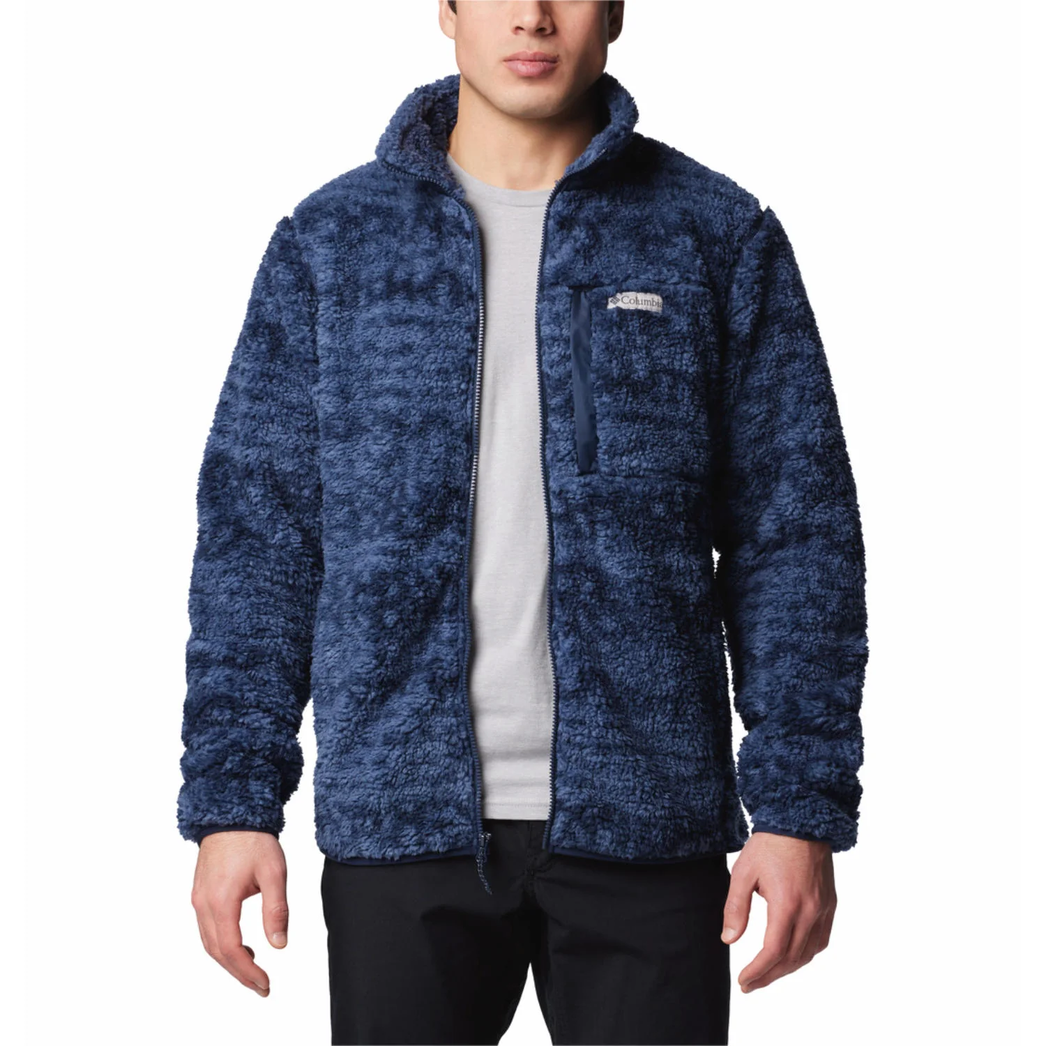 Columbia Men Blue Winter Pass Printed Fleece II - Image 4