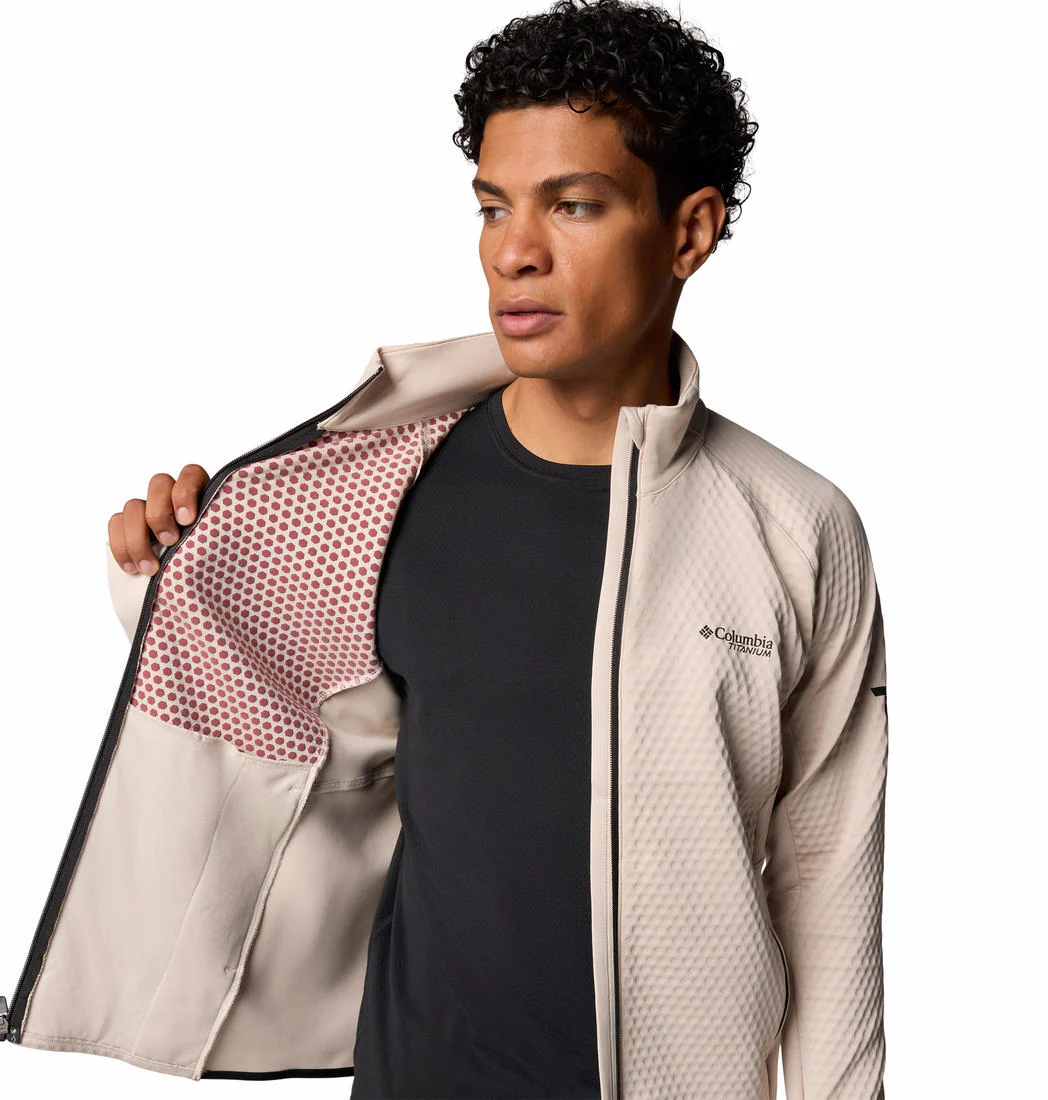 Columbia Men Brown Crystal Leaf Omni-Heat Helix Full Zip - Image 2
