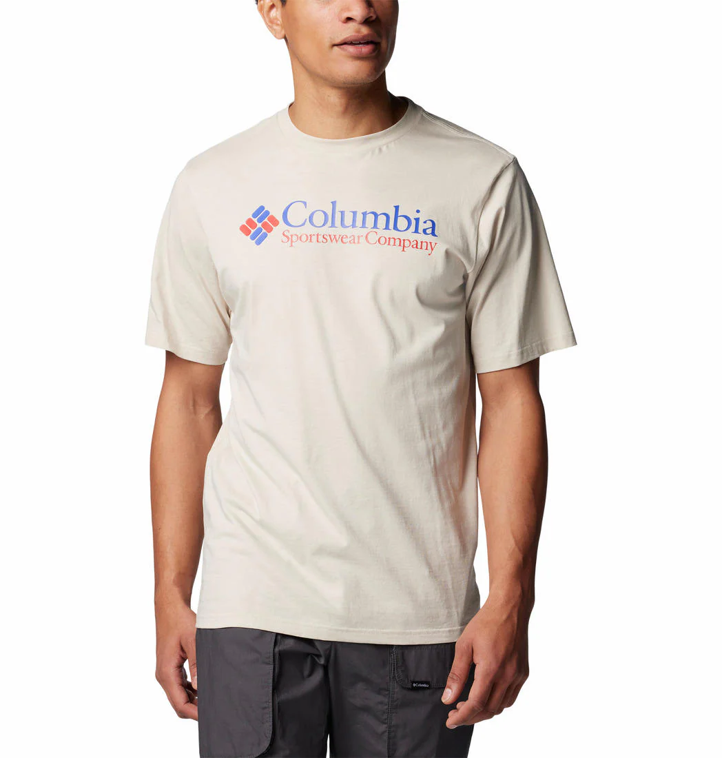 Columbia Men Brown CSC Basic Logo Short Sleeve