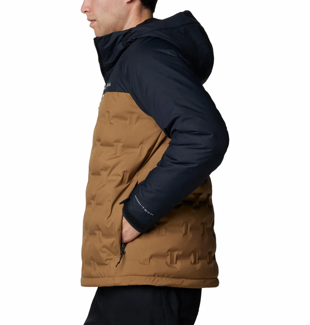 Columbia Men Brown Grand Trek III Down Hooded Jacket - Image 3