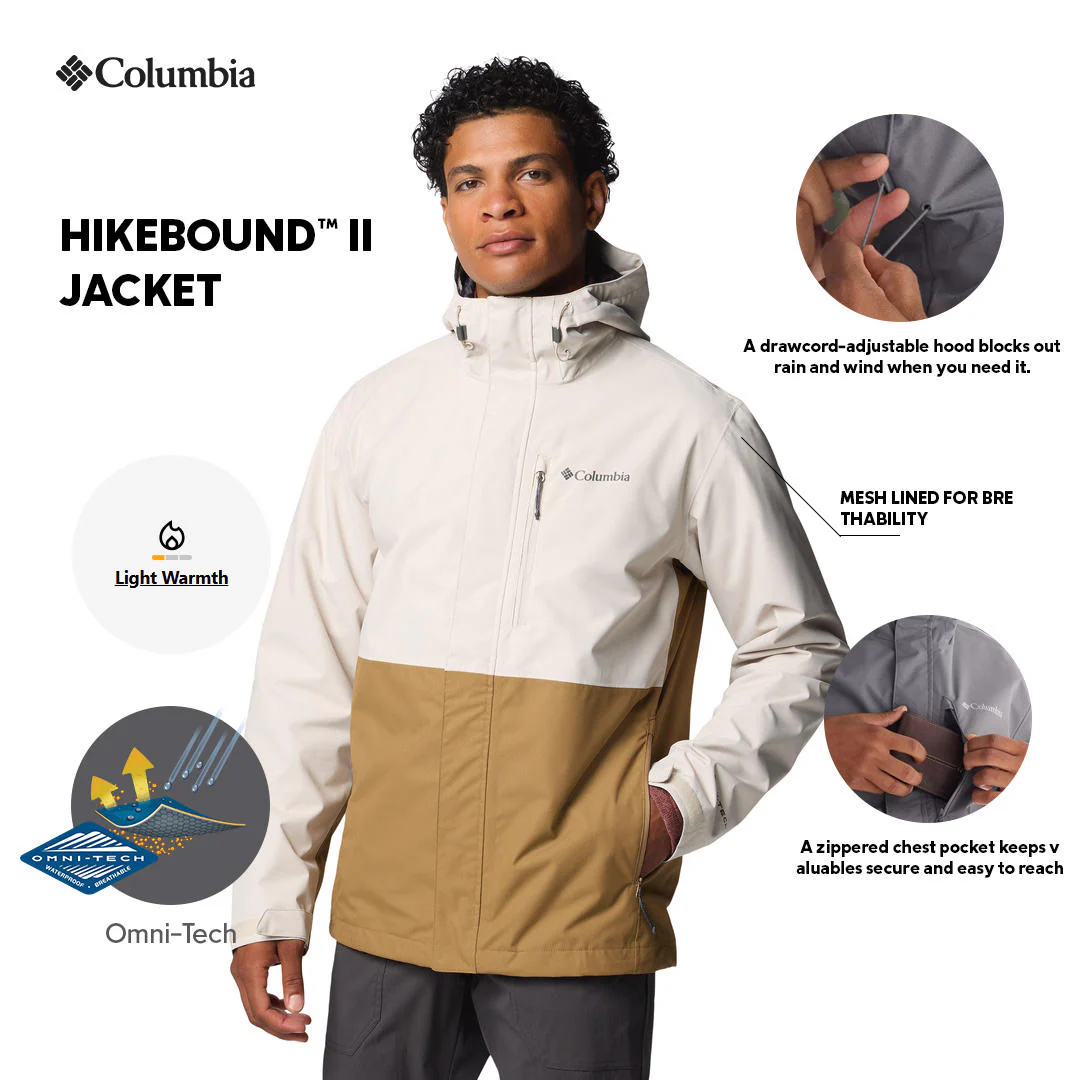 Columbia Men Brown Hikebound II Jacket Waterproof - Image 2