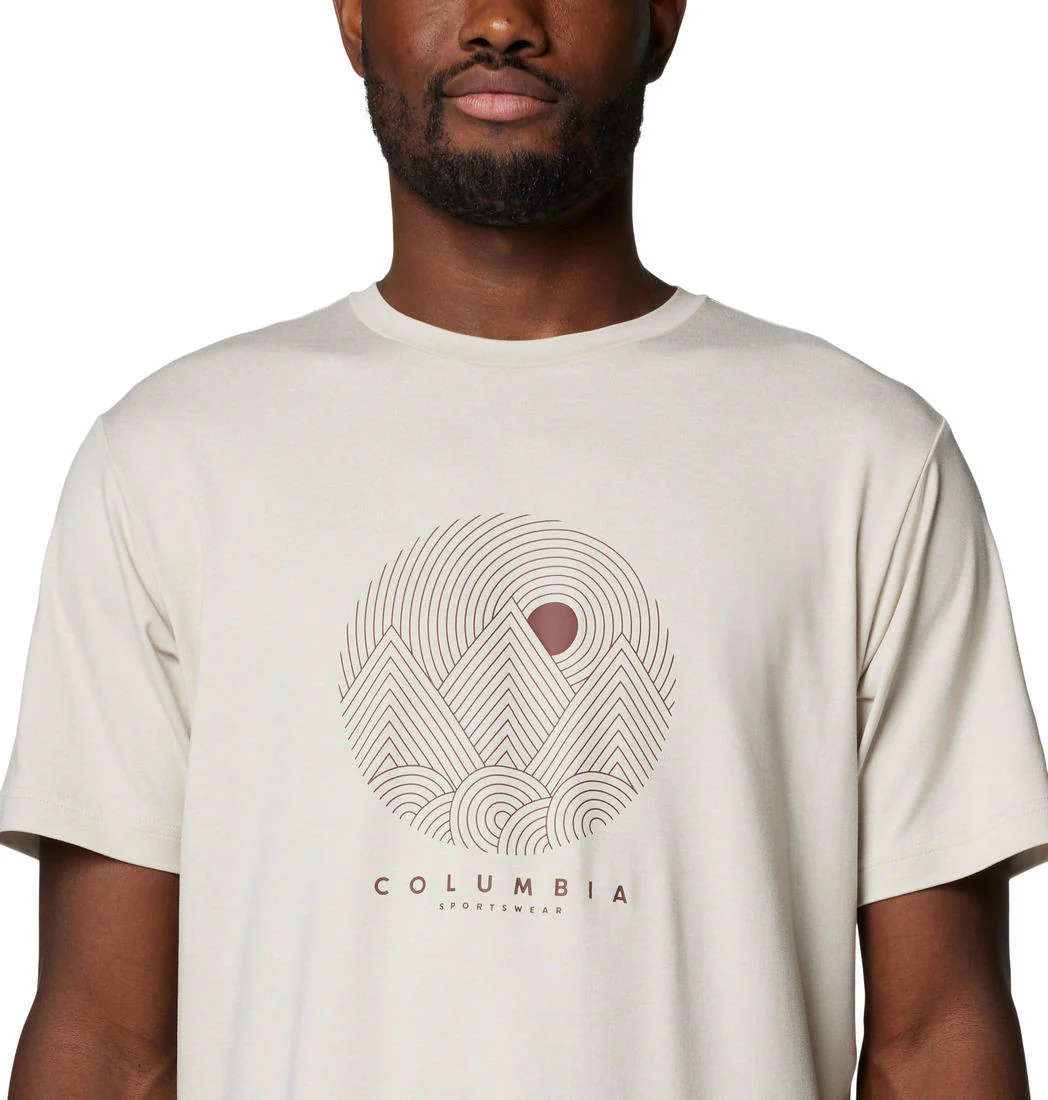 Columbia Men Brown Kwick Hike Graphic SS Tee (Sun Protection) - Image 3