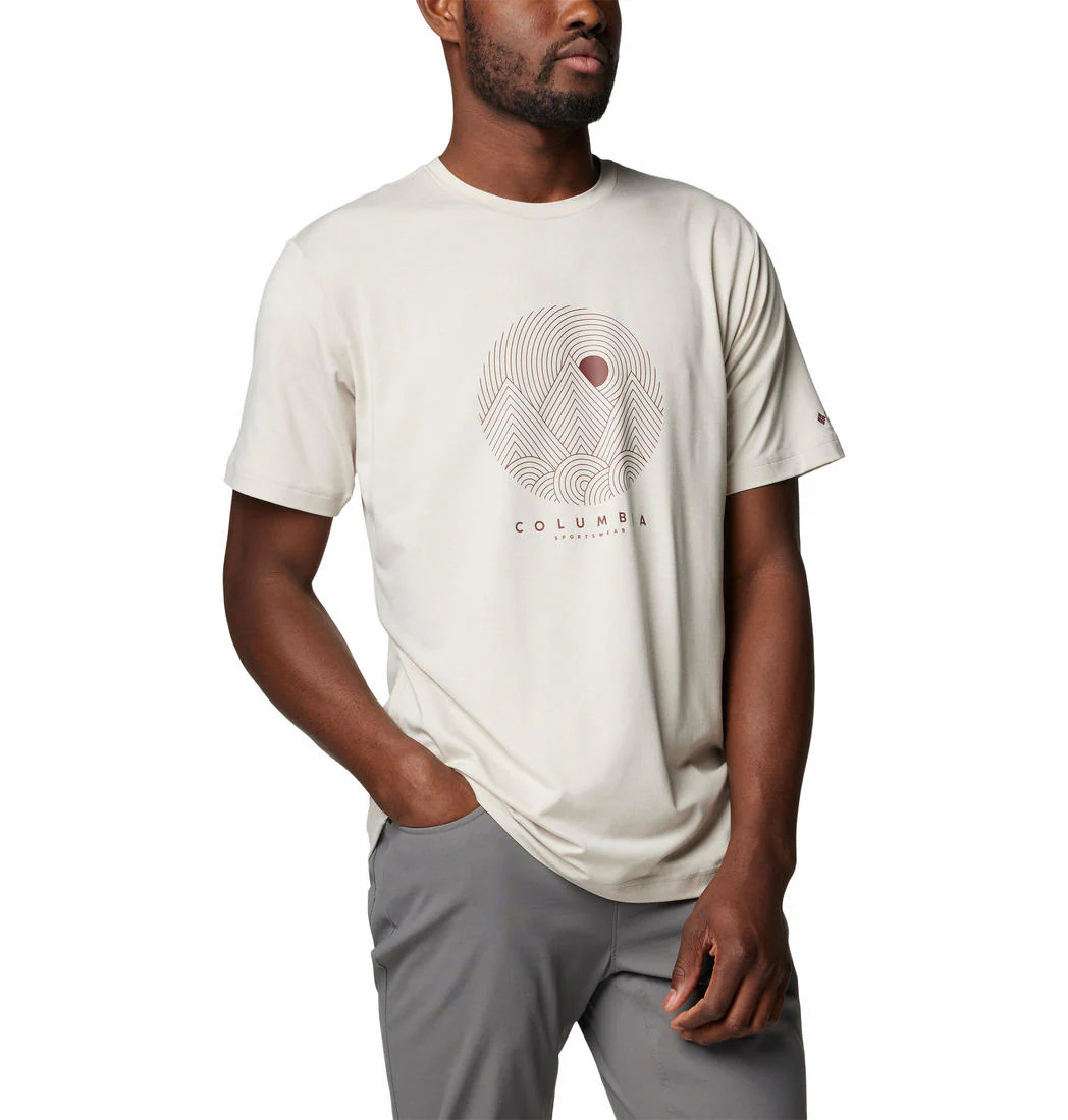 Columbia Men Brown Kwick Hike Graphic SS Tee (Sun Protection) - Image 5