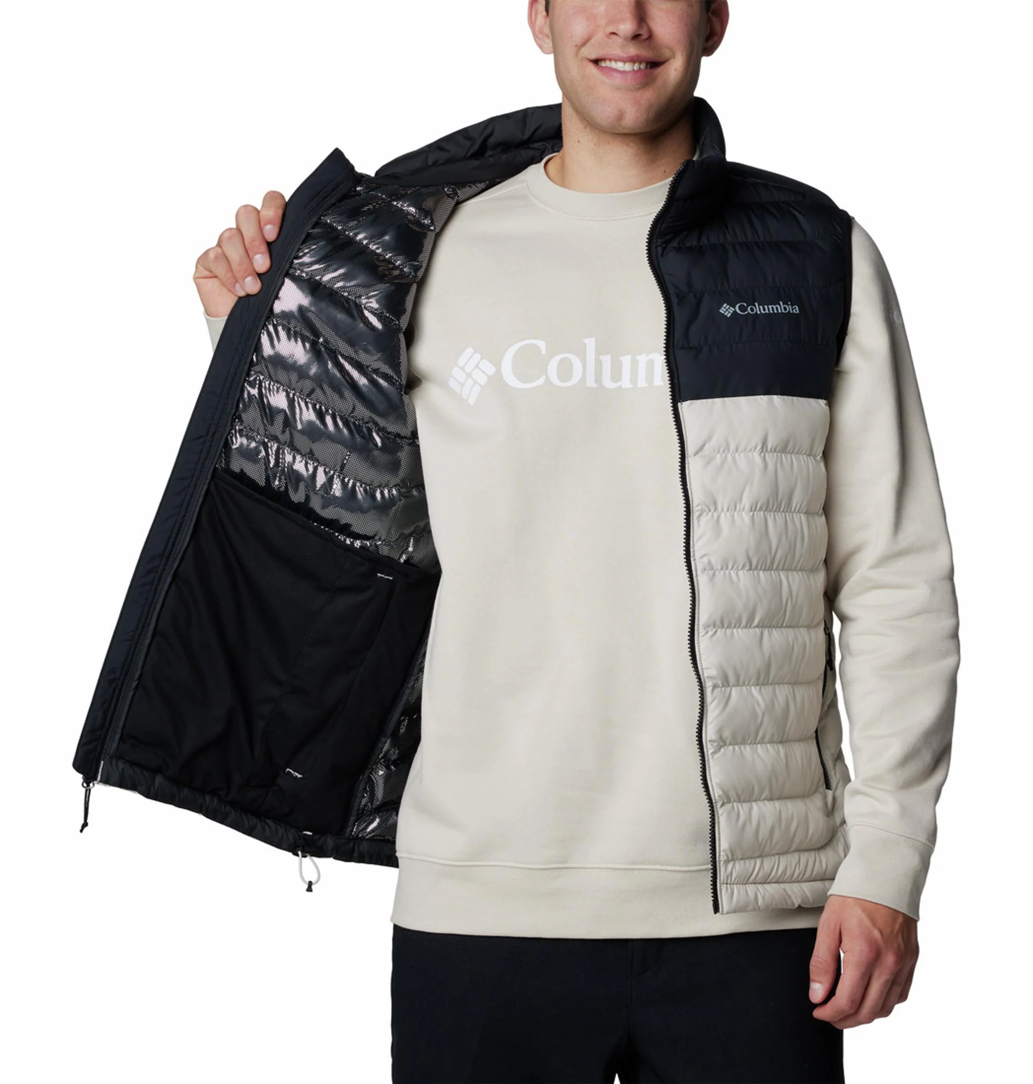 Columbia Men Brown Powder Lite II Vest - Image 6