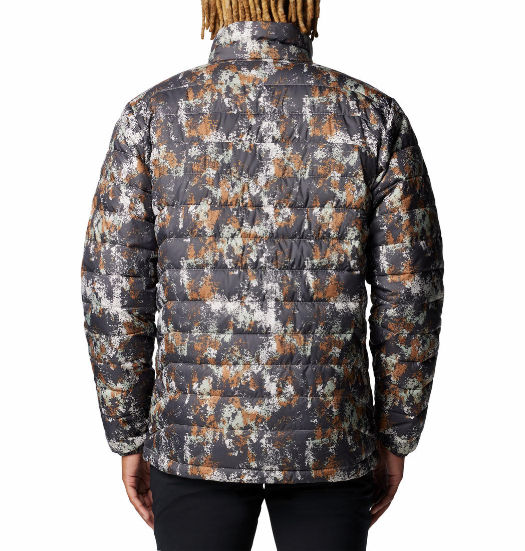 Columbia Men Brown Powder Lite II Printed Jacket - Image 2