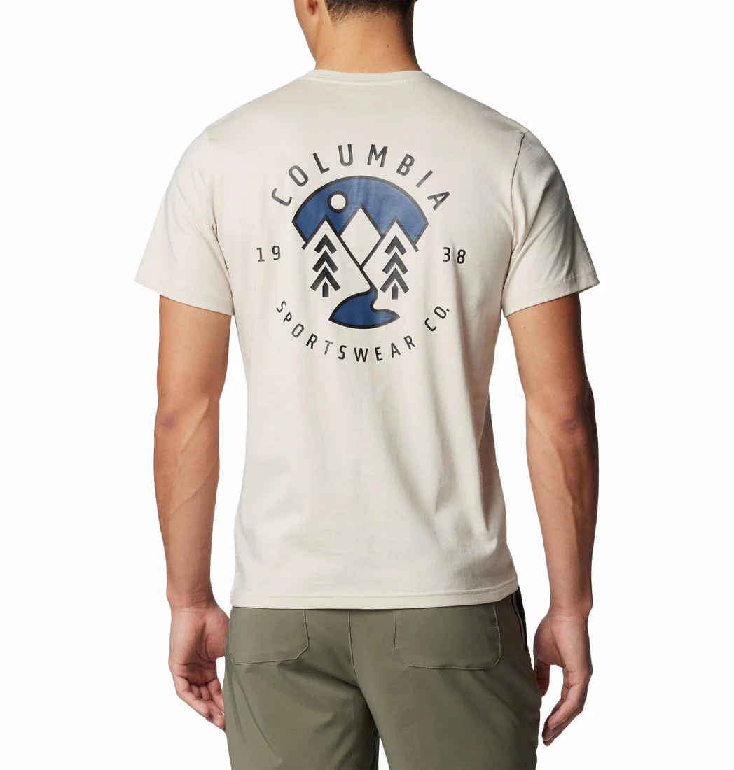 Columbia Men Brown Rapid Ridge Back Graphic Tee II - Image 2