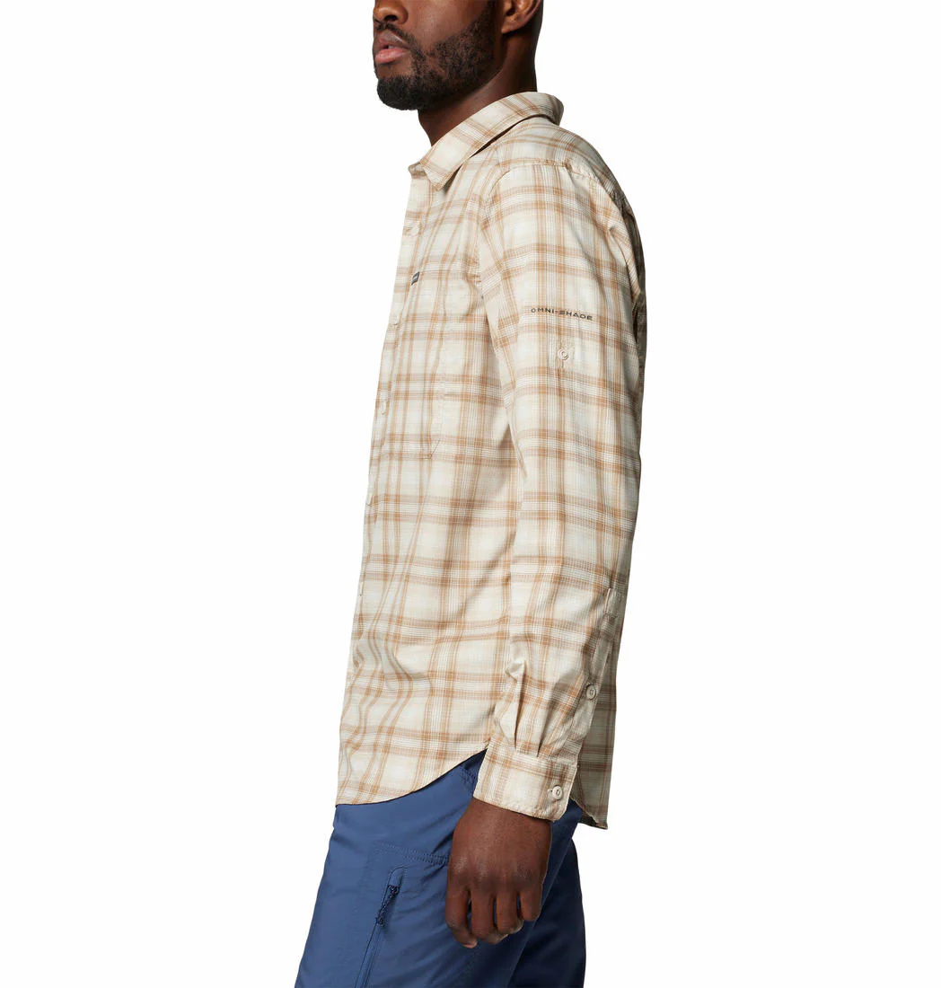 Columbia Men Brown Silver Ridge Utility Lite Plaid LS (Sun Protection) - Image 3