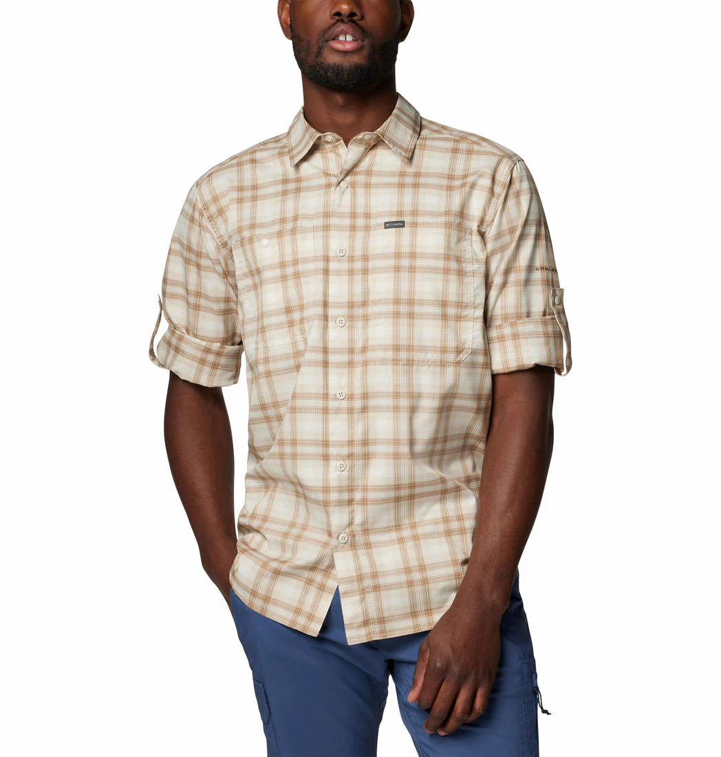 Columbia Men Brown Silver Ridge Utility Lite Plaid LS (Sun Protection) - Image 6