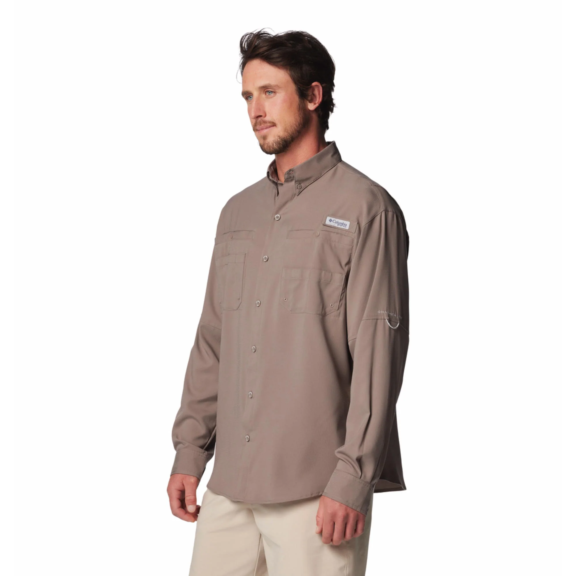 Columbia Men Brown Tamiami II LS Shirt (Sun Protection) - Image 3